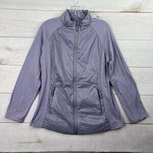 32 Degrees Cool Lightweight Size L Jacket Womens L Purple Full Zip Activewear